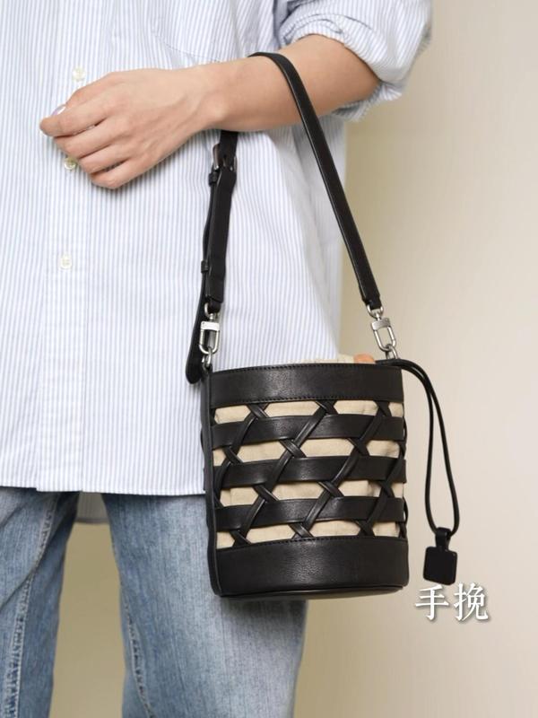 2025新款菜篮子编织包女手提单肩斜挎沙滩包大容量通勤水桶包跨境|undefined