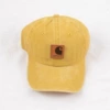 Leather Label Carhartt Washed Baseball Cap-Yellow