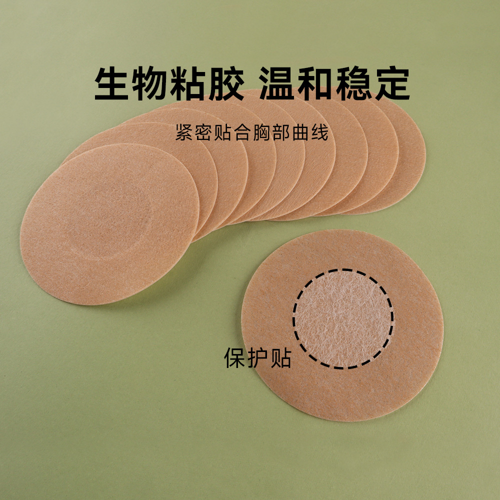 Etiquetas engomadas desechables del pecho de los hombres y de las mujeres anti-golpe verano invisible fino respirable silicón anti-alergia etiquetas engomadas del pecho para las mujeres