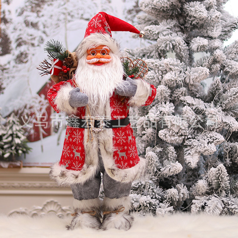 Suministros navideños de Papá Noel, muñeco de Papá Noel de 36 pulgadas, decoración de interiores para el hogar, regalo grande de Navidad, transfronterizo