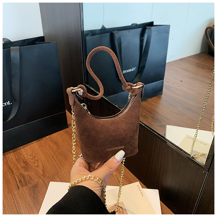 Otoño nuevo bolso de niños esmerilado red de aire de la pequeña princesa bolso de cadena de mano exquisito mini bolso de accesorios para niñas