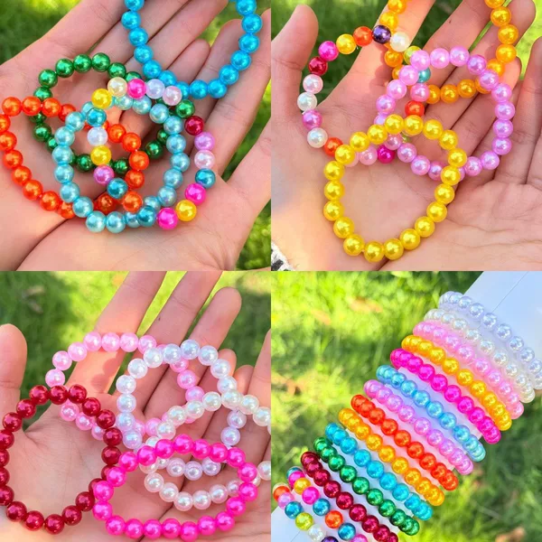 Children's Bracelet Basic Accessories Artificial Pearl Daily 4Mm-14Mm Korean Version Simulated Pearl Jewelry Bracelet