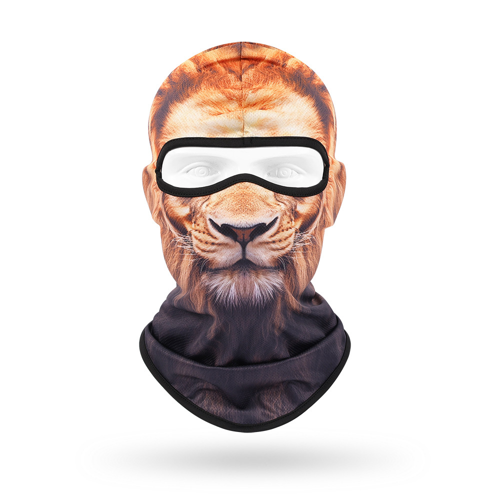 Sudor absorbente máscara transpirable de secado rápido para hombres y mujeres ciclismo al aire libre bicicleta protección solar sombrero lindo mascota sombrero animal bufanda