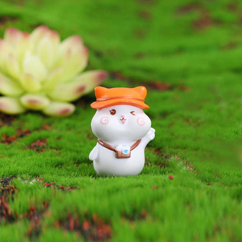 Nueva decoración de jardinería de micro paisaje gato lindo Daisy todos los días accesorios de decoración de paisajismo de bricolaje artesanías de pvc al por mayor