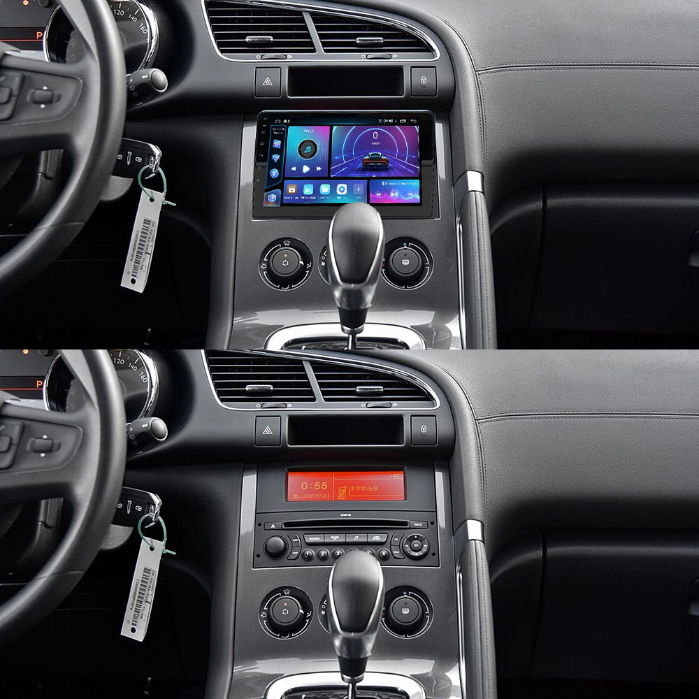 Aplicable a 09 - 15 Peugeot 3008 Android navegación en coche todo en uno FangYitong cuatro núcleos / ocho núcleos pantalla de control central