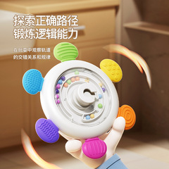 Cross-border identification card Zhuanzhuanle baby teether bathroom chewable mirror gyroscope Zhuanzhuanle card toy