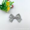 Hairgrip handmade with bow, hair accessory, silk colored clothing