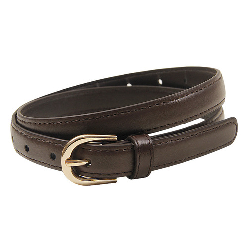 New pin buckle belt for women, high-end decorative belt for girls, simple casual Korean version, versatile thin belt