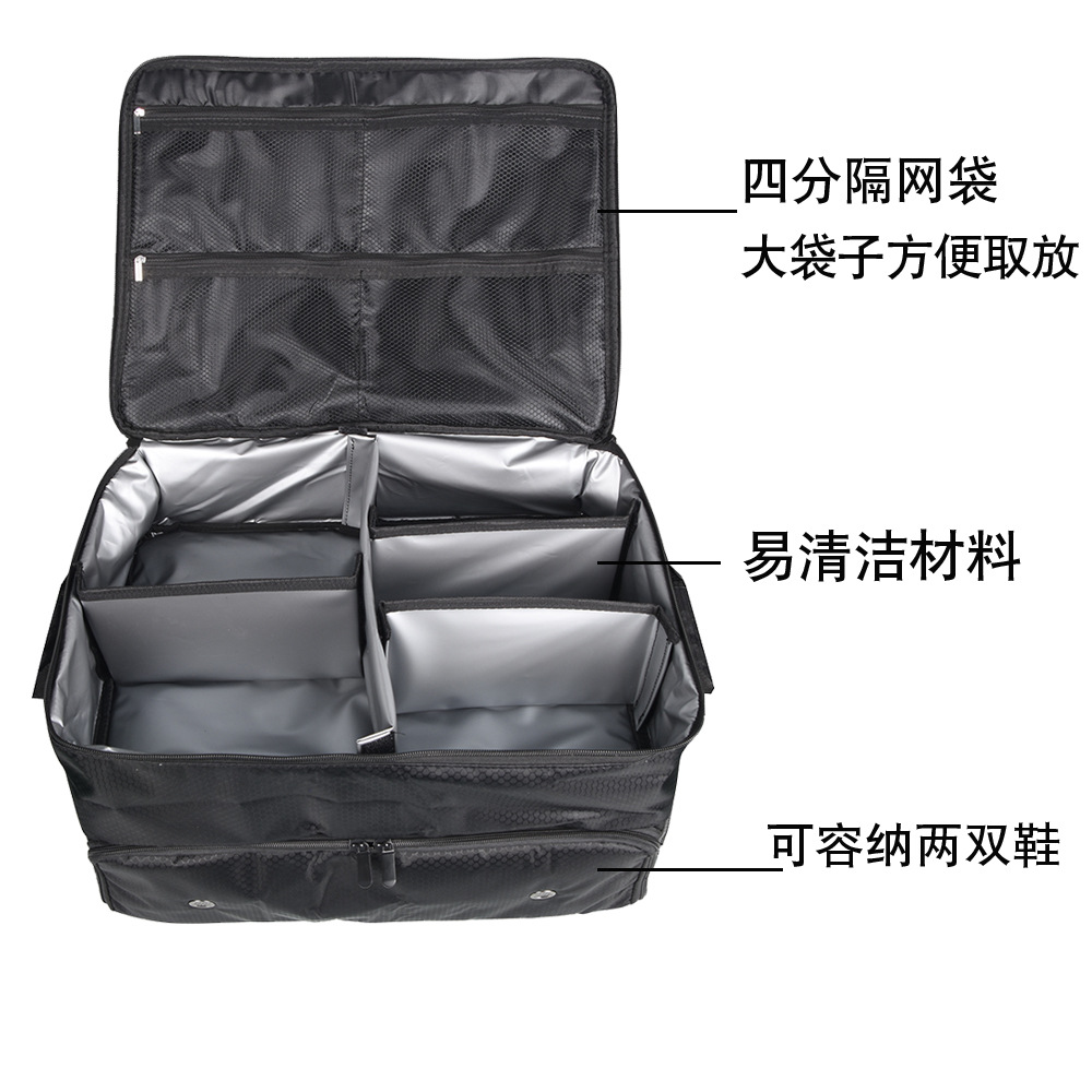 Caja de almacenamiento de golf Bolsa de zapatos Bolsa de almacenamiento de coche plegable Zapatos Bolsa de ropa multifuncional de gran capacidad para coche