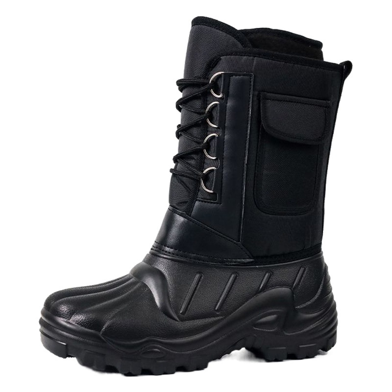 Sea fishing non-slip thickened fishing shoes waterproof winter snow boots thickened fleece-lined outdoor winter fishing boots warm cold-proof