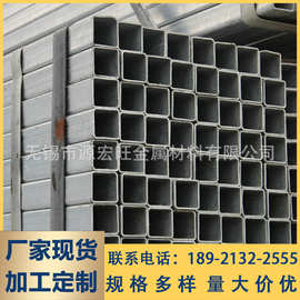 无锡现货 Q235B矩形管建筑幕墙热轧方管 黑料铁管方通