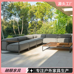Outdoor Sofa, Courtyard, Outdoor Wrought Iron Swing Furniture, Coffee Table Combination, Sales Office, Accessible Luxury Garden Balcony Leisure Chair