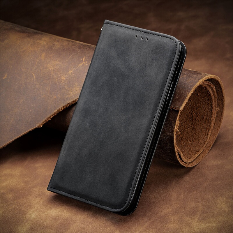 For Samsung M23 Mobile Phone Leather Case Magnetic Solid Color Flip M33M53 Business Wallet Card PU Case