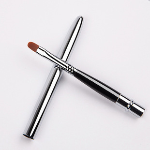 New Lip Brush, Lipstick Application, Makeup Brush, Eye Shadow Brush, Soft Bristles with Cover, Portable Makeup Brush, Beauty Tools, Foreign Trade