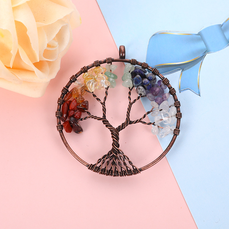 16g Weight Pendant Jewelry Making Type 50mm Jewelry Making Size DIY Jewelry Accessories Classification 1 Piece Quantity Artificial Crystal Material Life Tree Pattern Plating Design Chinoiserie, Classic Style, Artistic Style 1 Piece 50mm Artificial Crystal Life Tree Pendant 无