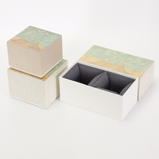 Customized Ruihe Drawings, Heaven and Earth Cover Brocade Box, Purple Sand Pot Box, Built Cup Box, High-End Brocade Box, Storage Gift Box Wholesale