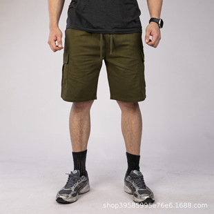 Men's Summer Trendy American-Style Cargo Shorts Thin Five-Point Casual Shorts