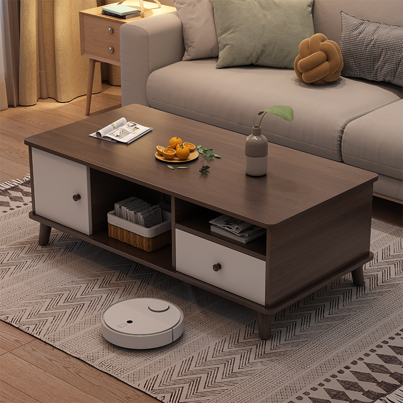 Mesa de café pequeño apartamento sala de estar hogar sofá lado varios simple casa de alquiler moderna creativa dormitorio simple mesa pequeña