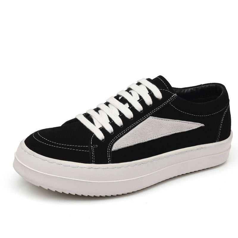 RO capa superior piel de vaca zapatos de cuero de cabeza grande para hombre suela gruesa zapatillas retro americanas de cuero todo fósforo zapatos casuales de nicho zapatos de hombre