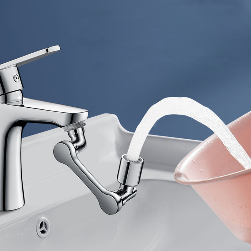 Mechanical Arm Faucet 1080 ° Rotatable Faucet Adapter Universal Extension Splash-Proof Faucet