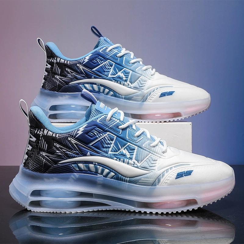 Jinjiang холодные липкие кроссовки мужские модные дышащие меха обувь пара супер легкий попкорн двойной надувной фитнес-кроссовки