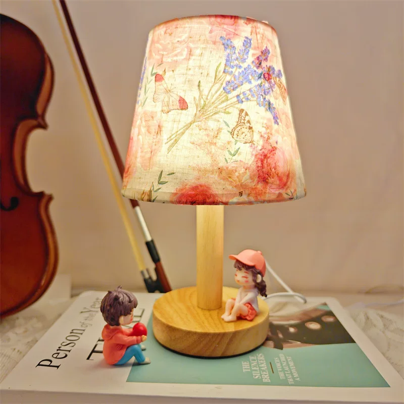 Table lamp, materials set, night light, handmade