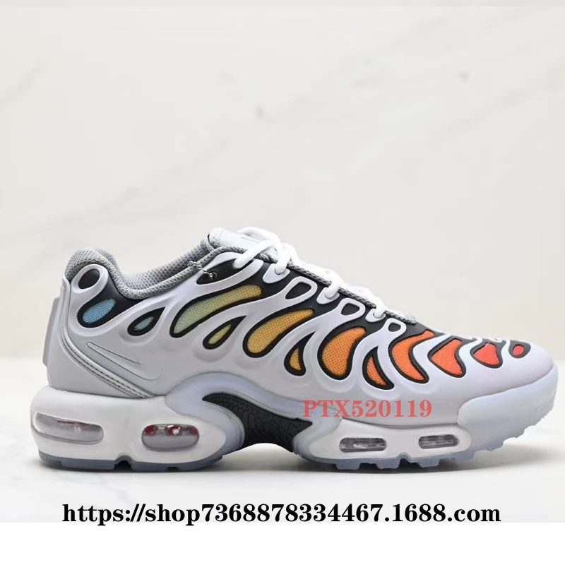 Putian Company -level Air Max Plus Drift 2024 air cushion air -breathable running shoes men and women casual shoes gray orange