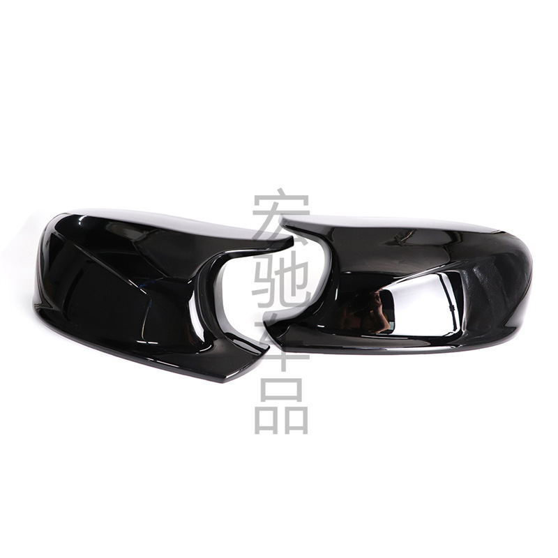 ドロップシッピング BMW x1 E84 2010-12 交換用光沢のある黒のカーボンファイバーパターンホーンバックミラー|undefined