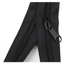 5号8号10号尼龙码装拉链原黑本黑拉链