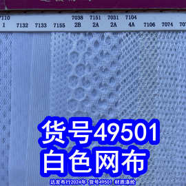 49501#白色网布、六角网布双眼网摇篮网洞洞网满天星