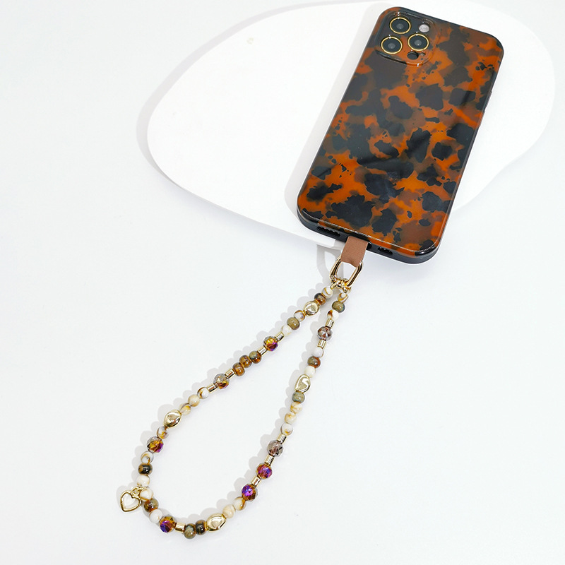 Eenvoudige Stijl Geometrisch Patroon CCB Kristallen Kralen Glazen Kralen Mobiele Telefoon Lanyard display picture 7