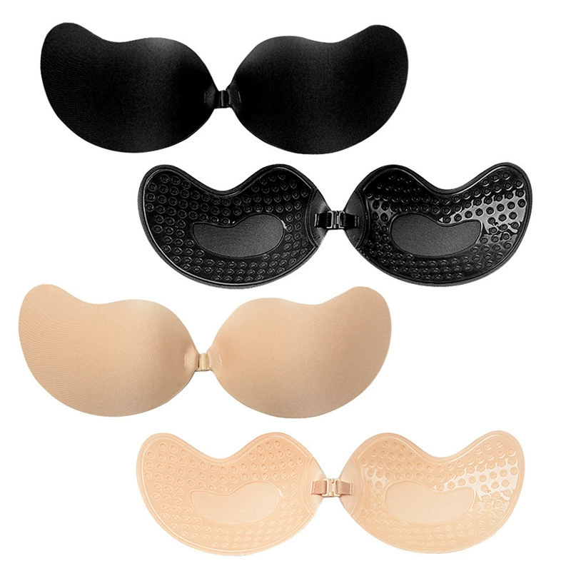 Invisible Nipple Covers Adhesive Bra, Thin Push-Up Pads, Lifting Effect, Reusable