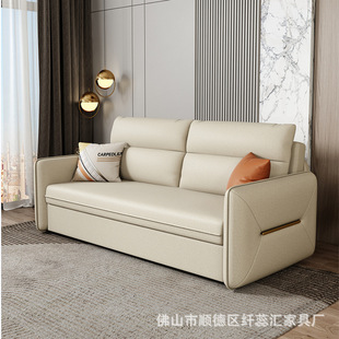 Technology Cloth Light Luxury Sofa Bed Dual-use Foldable Small Apartment Living Room Double Household Sitting and Lounder Multi-function