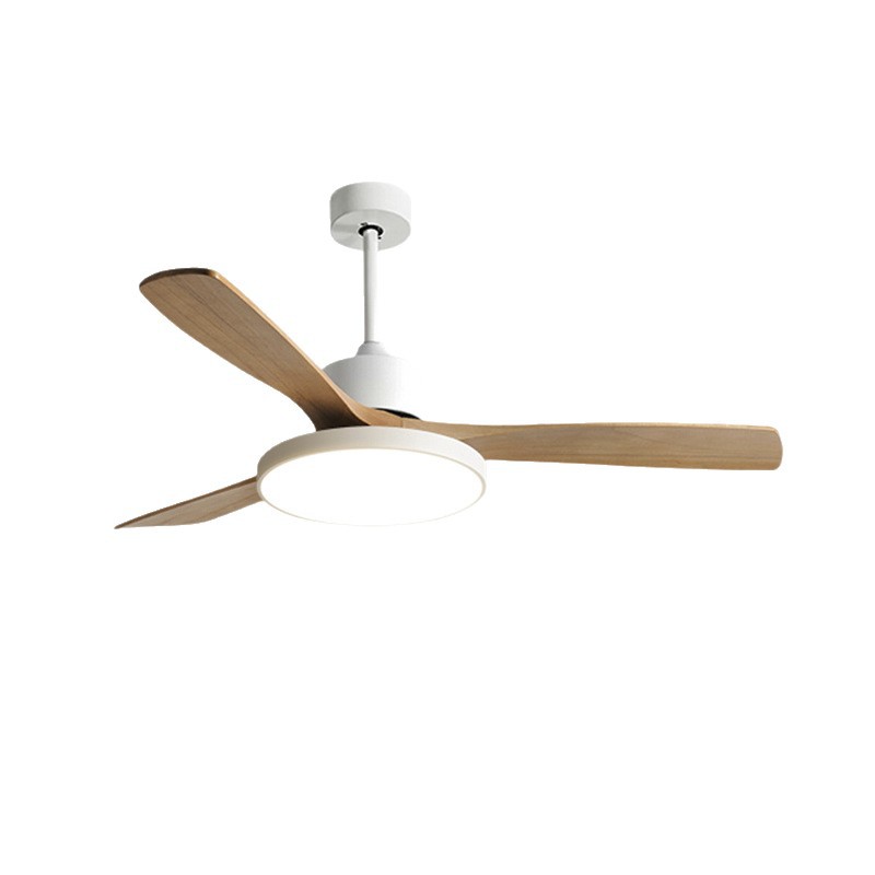 Lámpara de protección de ojos de espectro completo lámpara de comedor de madera maciza ventilador lámpara de chandelier moderno simple lámpara de ventilador de techo luminaria de color madera image 6