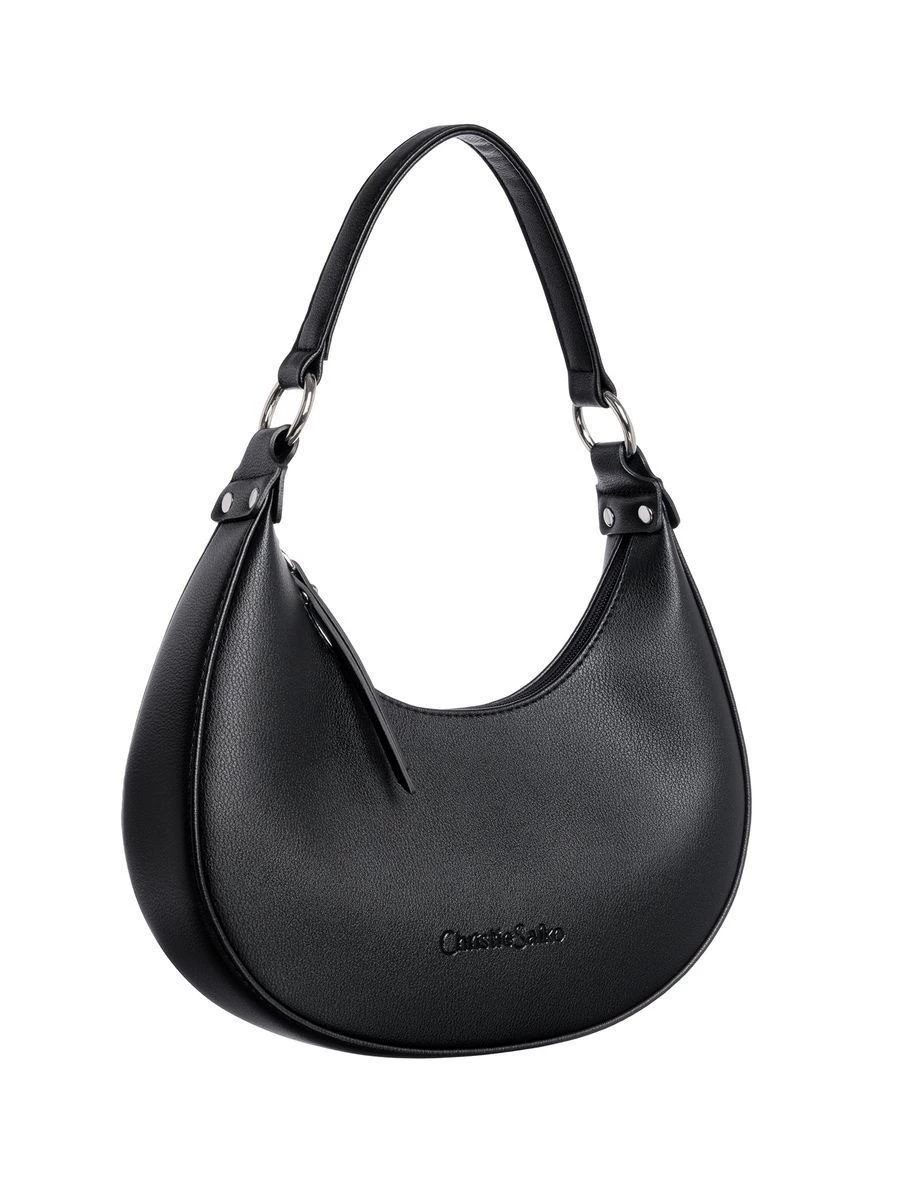 Handheld shoulder bag, trend style, compact crescent silhouette, multiple colors