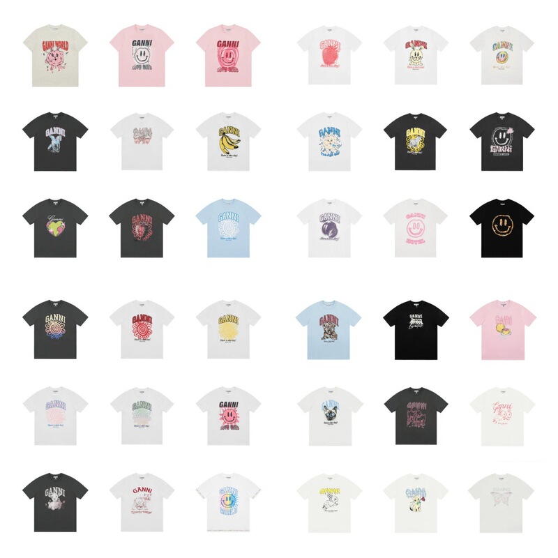 Cross-border high-quality, niche, versatile graffiti-printed round-neck, pure cotton casual short-sleeve T-shirt, available for drop shipping and wholesale