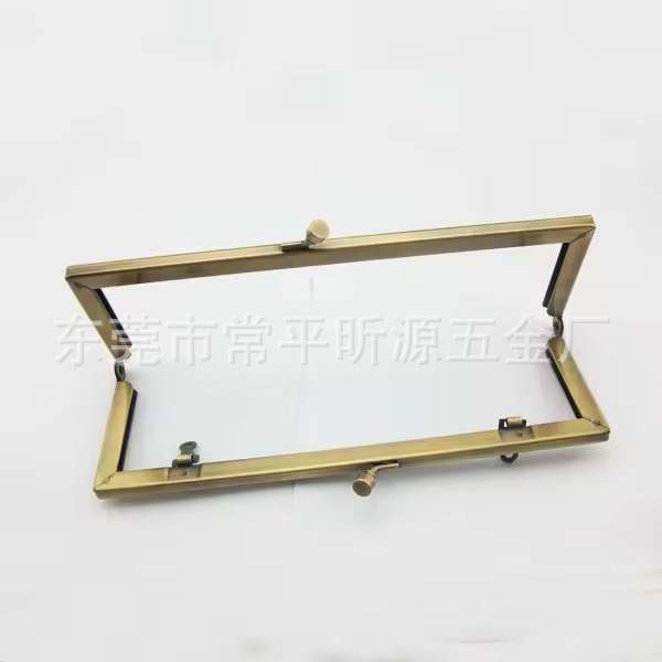 厂家供应直销古铜色女包包五金夹， 边框扣可来样