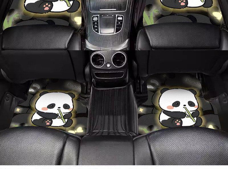 Diatom mud car floor mats, cartoon washable floor mats, can be cut to size, carpet-style universal car mats, popular online