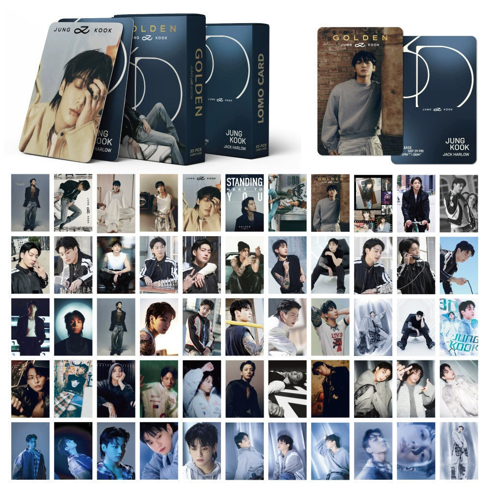 55 карт JUNGKOOK Tian Yao Шестьдесят карт альбом Золотая карта бронебойная LOMO карта