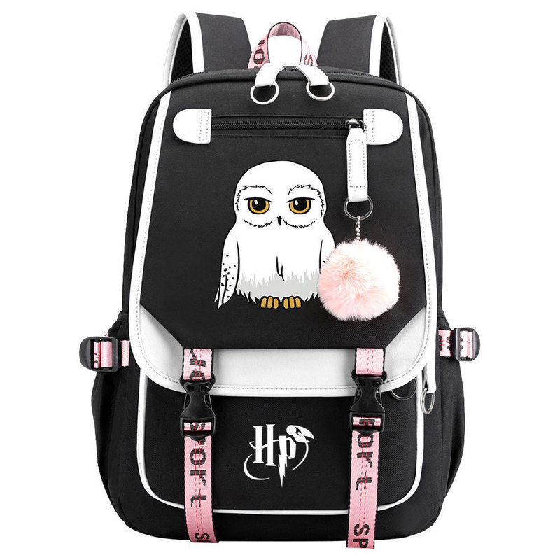 Cross-Border Harry Potter Backpack for Male and Female Students, Travel Laptop USB Charging Backpack