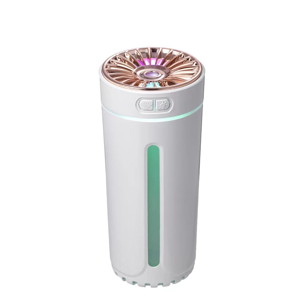 Cross-border new columnar humidifier mini USB home desktop office car aromatherapy creative gifts atmosphere light