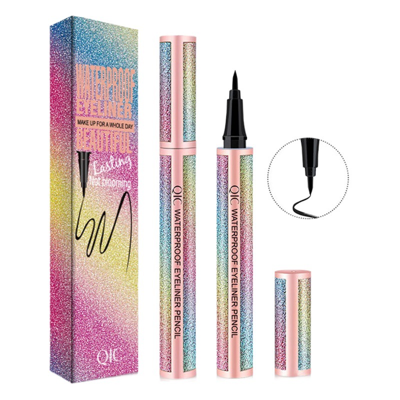 Qic Starry Sky Waterproof Eyeliner Pen Waterproof and Oil-Proof Non-Smudge Eyeliner Gel Pen Ultra-Fine Quick-Drying Liquid Eyeliner Pen Wholesale