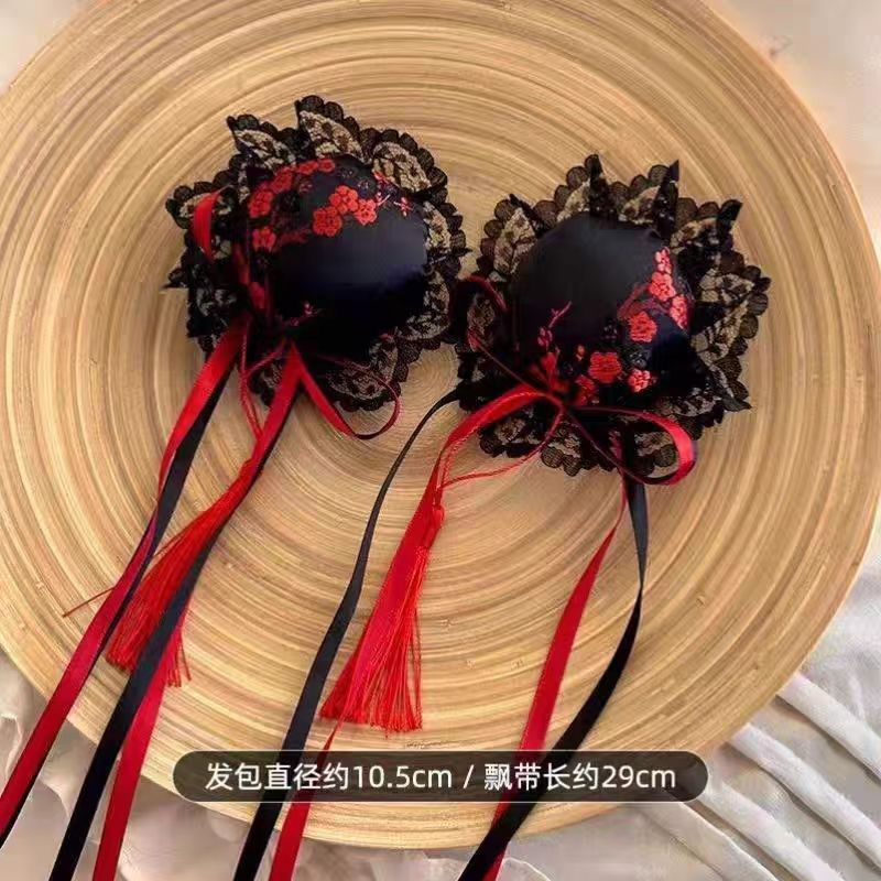 中国风中华娘旗袍发包春丽丸子头边夹头饰发夹配饰新中式发饰发卡|undefined