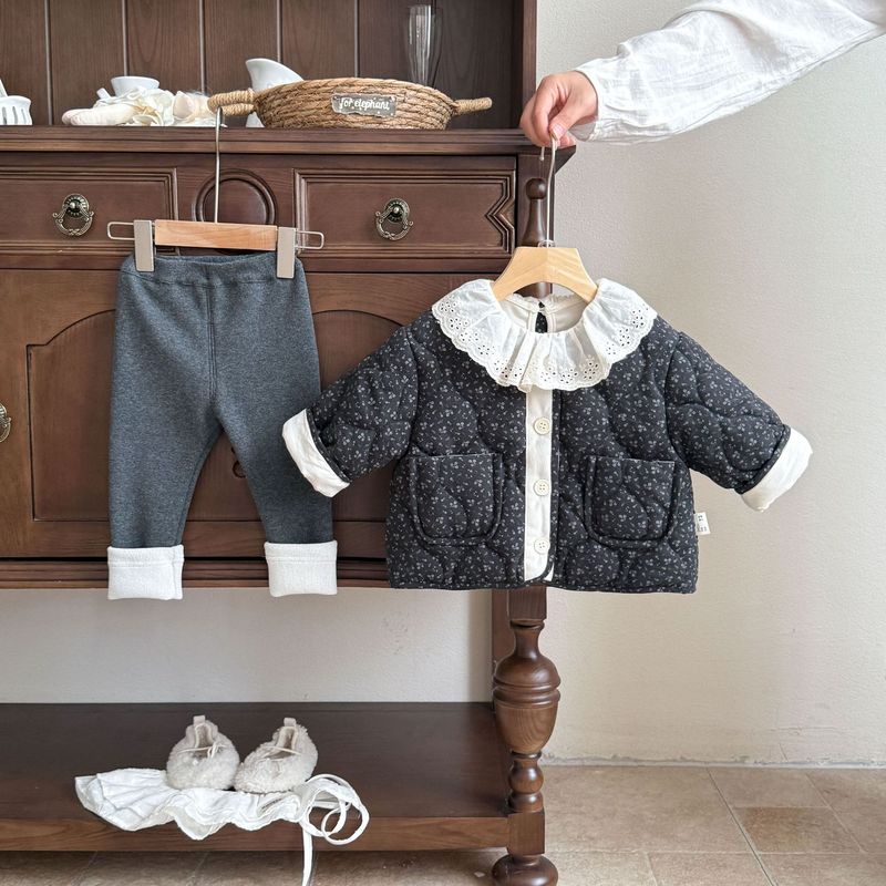 婴儿衣服秋冬季女宝宝套装加厚深秋婴幼儿一岁时尚冬款保暖三件套|undefined