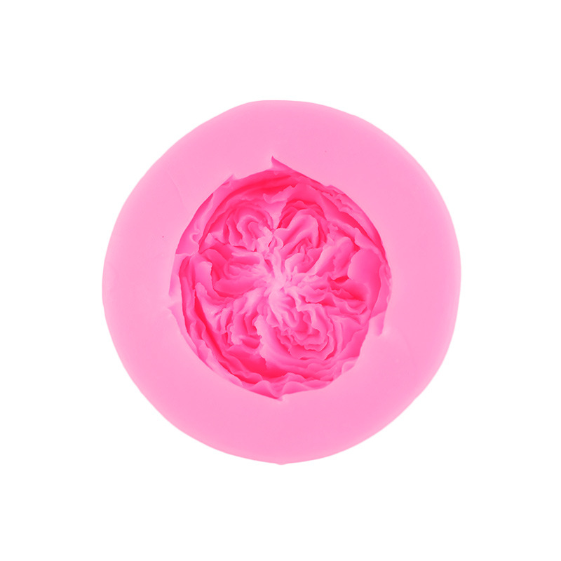Simulación tridimensional flor molde de silicona creativo hecho a mano jabón aromaterapia vela molde accesorios para hornear