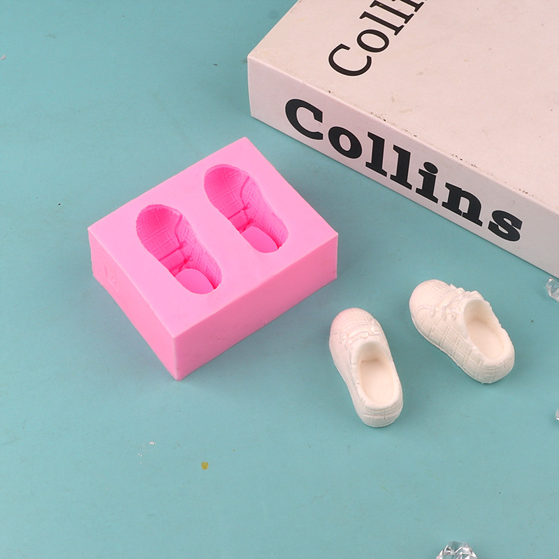 Nuevos zapatos molde de la torta líquida fondant silicona molde DIY hecho a mano herramienta para hornear chocolate