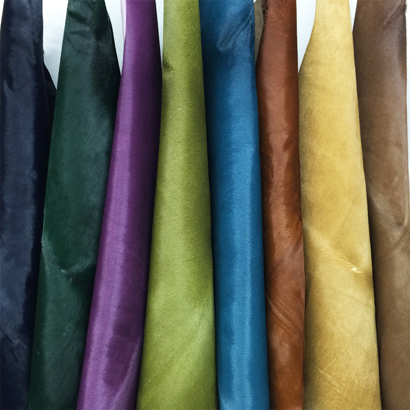 彩色胎牛毛皮现货头层牛皮服装箱包家具高端面料 整张胎牛