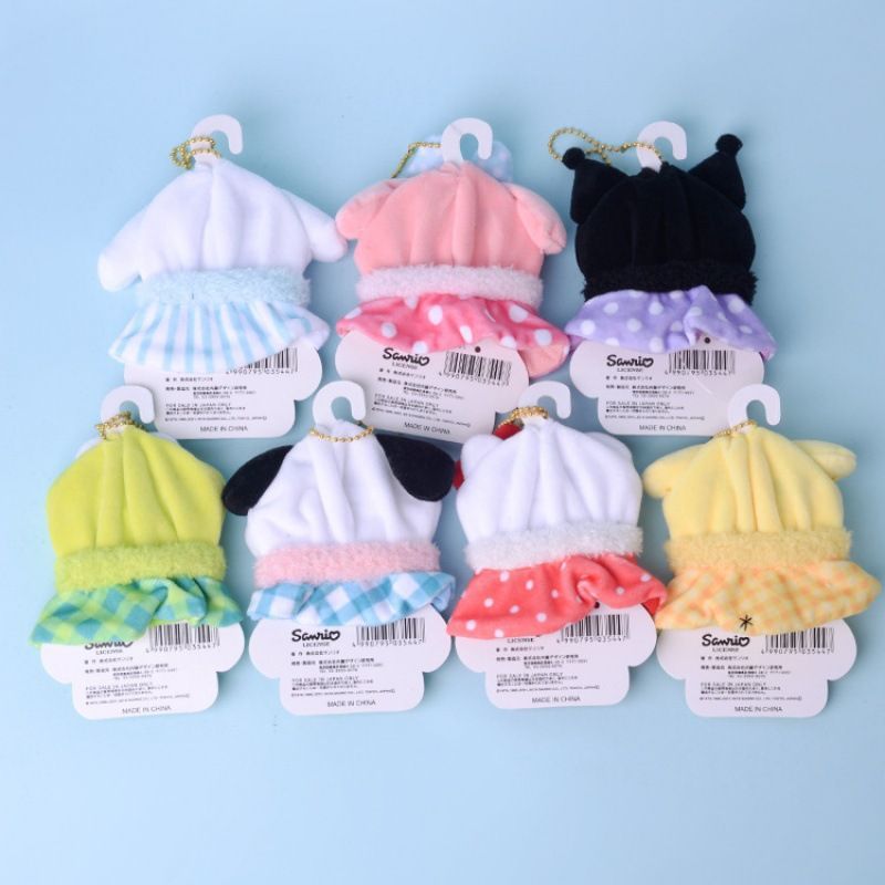 10cm ropa de bebé ropa de muñeca linda de la historieta ropa de Sanrio coolomi melodía capa de felpa ropa de decoración