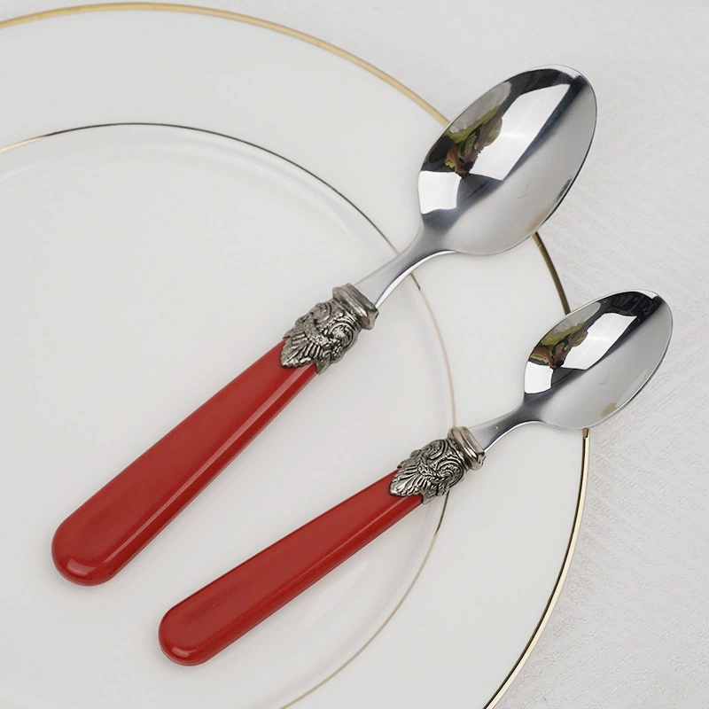 (Cross-border trading), retro handle, spoon stainless steel, tableware, fork, set
