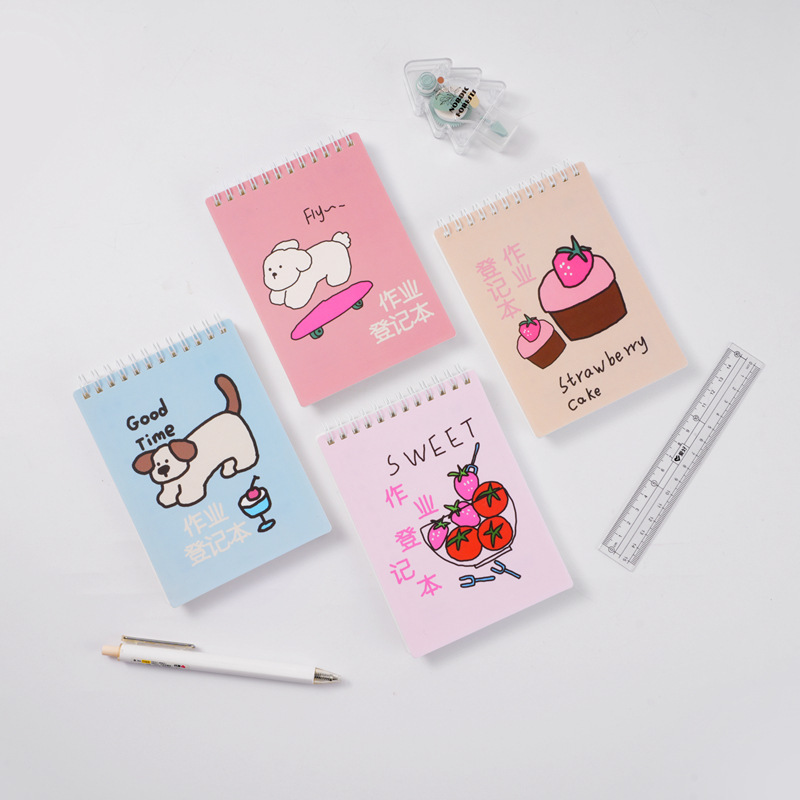 Homework Registration Book for Primary School Students, First Grade Use, for Recording Classroom Assignments, Notebook, Mini